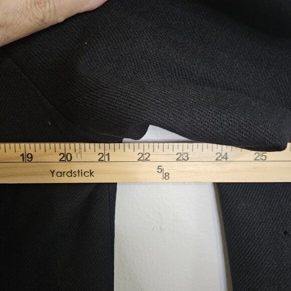 Sag Harbor Women's Black One Button Lined 100% Wool Blazer Jacket Size 14 - Picture 7 of 8